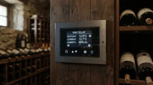 Reliable split system wine cellar cooling unit preserving valuable vintage wines at the correct temperature