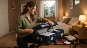 A wine travel bag packed safely for airline luggage rules and baggage handling